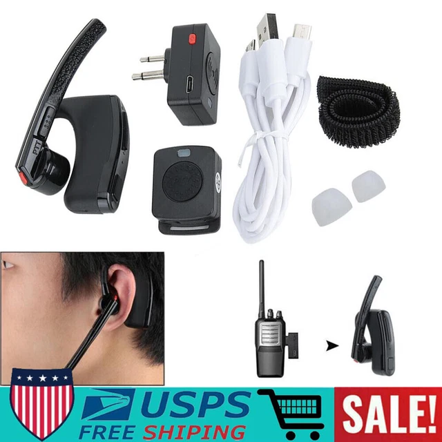 M-interface Bluetooth Wireless Walkie Talkie Headset Two Way Radio Headset