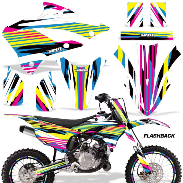 Dirt Bike Adesivi Grafiche Adesivo W# Per Kawasaki KX85 & KX112- 22 -a Flashback
