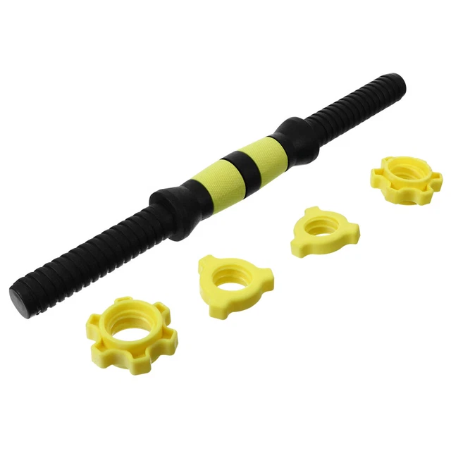 DUMBBELL GRIP BAR Connecting Rod Adjustable Handles Weight Plate ...