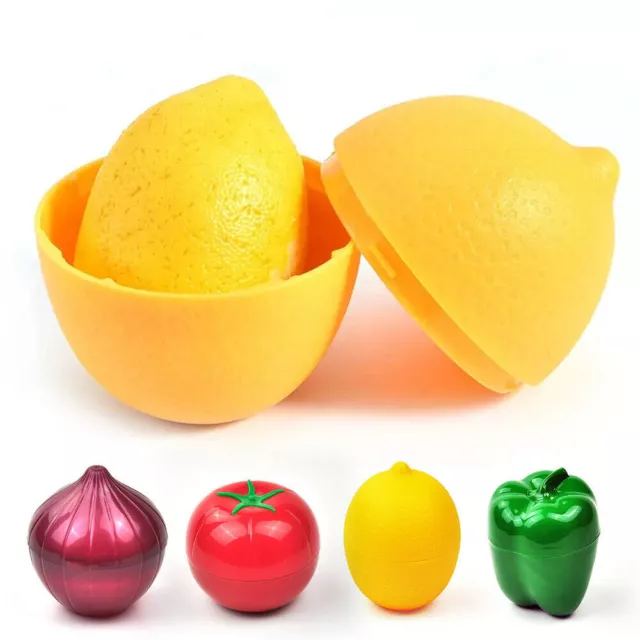 Fruit Vegetable Shape Storage Saver Box Food Containers Keep Fresh Kitchen Tool