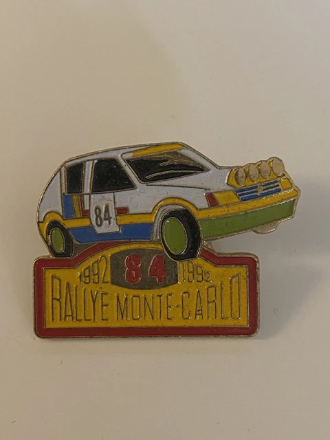 Pin's Voiture Rallye Monte-Carlo 92 – Renault Clio – édition Rare – état Occasion