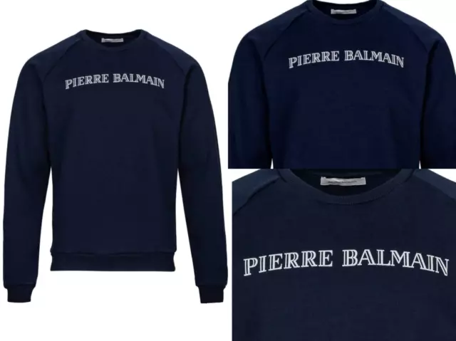 Pierre Balmain Iconic Logo Sweatshirt Jumper Sweater Pullover Top BNWT 3XL