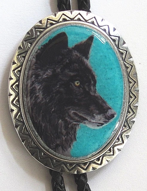 Black Wolf Classic Southwestern Bolo Tie