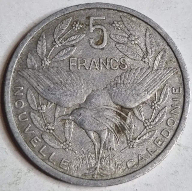New Caledonia 1952 5 Francs coin