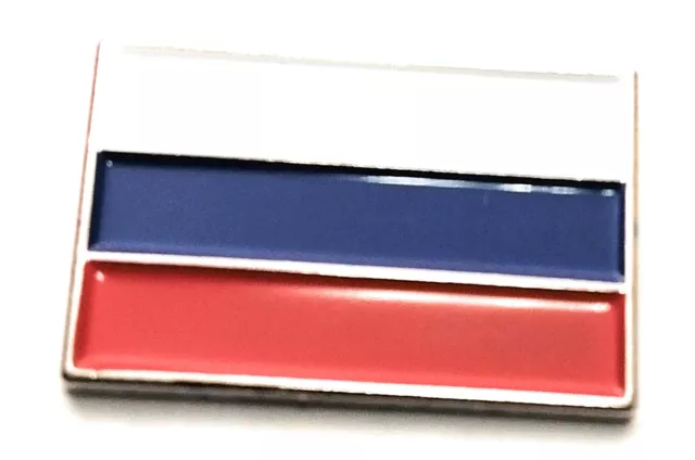 Russia / Russian Flag Enamel & Metal Lapel / Pin Badge - 20mm BRAND NEW