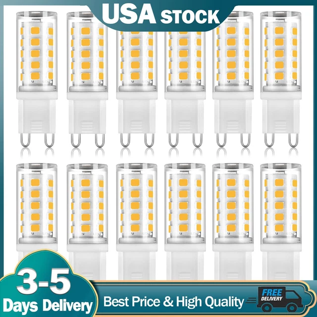 6 Pack LED G4 G9 E11 E12 E26 GU10 Warm/Cool White LED Corn Bulb Lamp Light T05