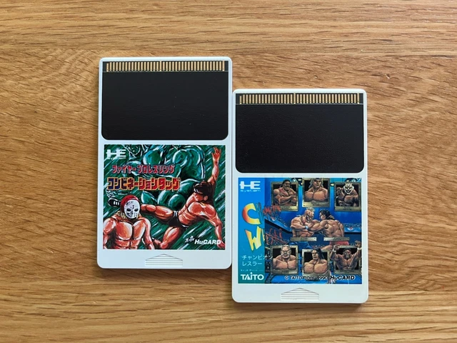 CHAMPION WRESTLER & Fire Pro Wrestling PC Engine JPN TurboGrafx Turbo ...