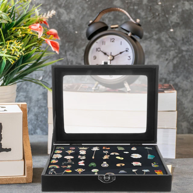 Boîte à Badges En Velours PP – Coffret De Rangement 6,5×6,8×2,8 Cm – Pour Médailles, Broches, Épingles