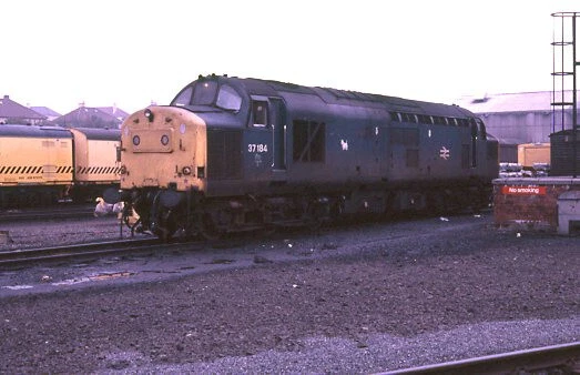 ORIGINAL COLOUR SLIDE of 37184 BR class 37 diesel loco £2.25 - PicClick UK