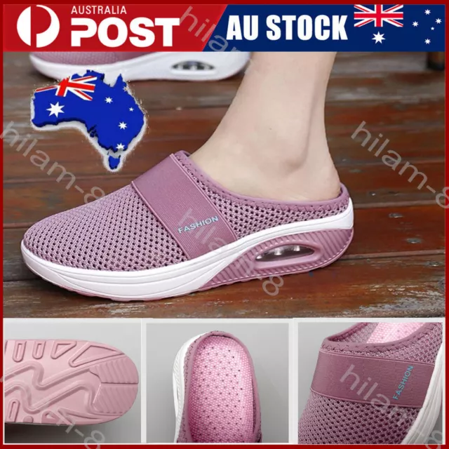 Womens Orthopedic Slip-On Shoes Air Cushion Walking Shoes Diabetic Walking Shoes