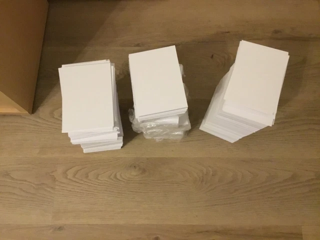 Kartei Karten A6 (14,8x10,5cm) weiß blank | ca 3.900 Stück | ungenutzt | neu