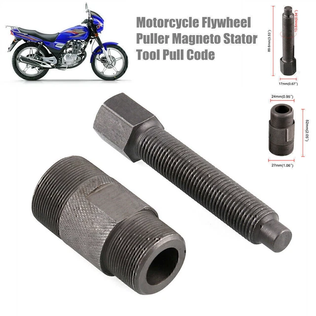 27/24mm Flywheel Puller Magneto Motorcycle Stator Repair Hand Tool Universal US