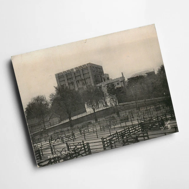 A3 PRINT - Vintage Norfolk - Norwich. Castle