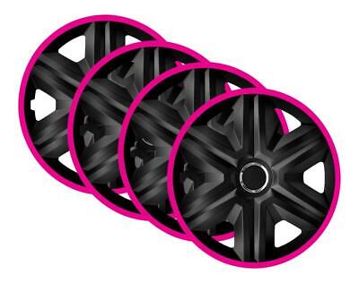 4x 16" Wheel Trims Hub Caps 16 Inch Wheel Cover Trim ABS Plastic Trim FAST PINK