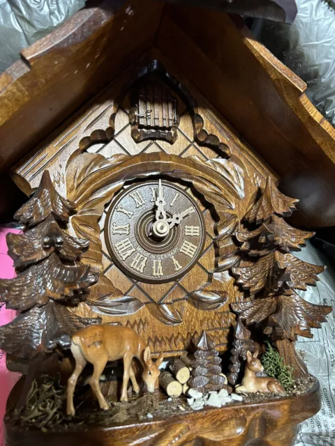 German Black Forest Cuckoo Clock 8 day Chalet