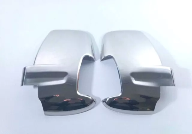 2x Wing Mirror Covers Chrome Plated Plastic Decorations for Ford Transit 2014+