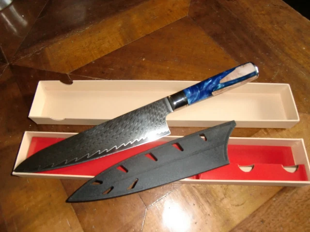 Japanisches Küchenmesser Kochmesser VG-10 Damaskus Stahl 19 cm NEU