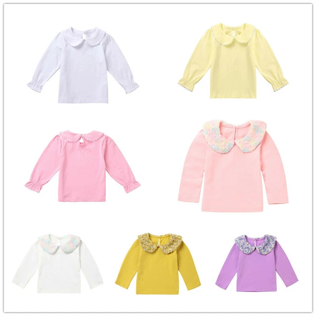 Bambola Bambola Collare Solida Manica Lunga Arrivetta Top Abbigliamento Casual Decorazione Collare Solido