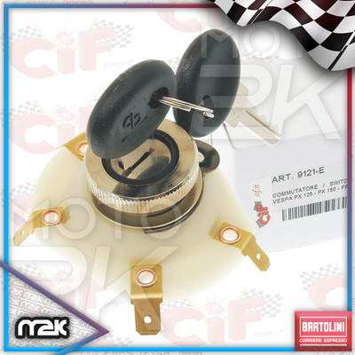 Cif KIT COMMUTATORE CHIAVI TIPO ORIGINALE CIF PIAGGIO VESPA PX PE 125 150 200 160743 