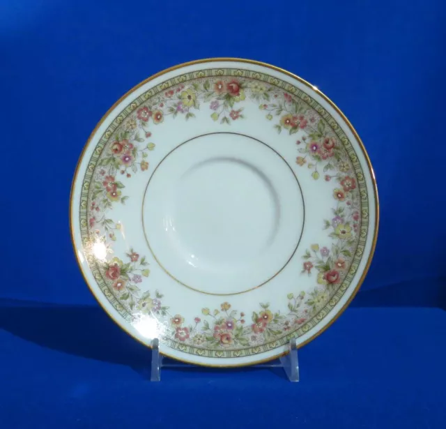 Noritake Morning Jewel Saucer 2767 Floral Garland Gold Trim Ireland