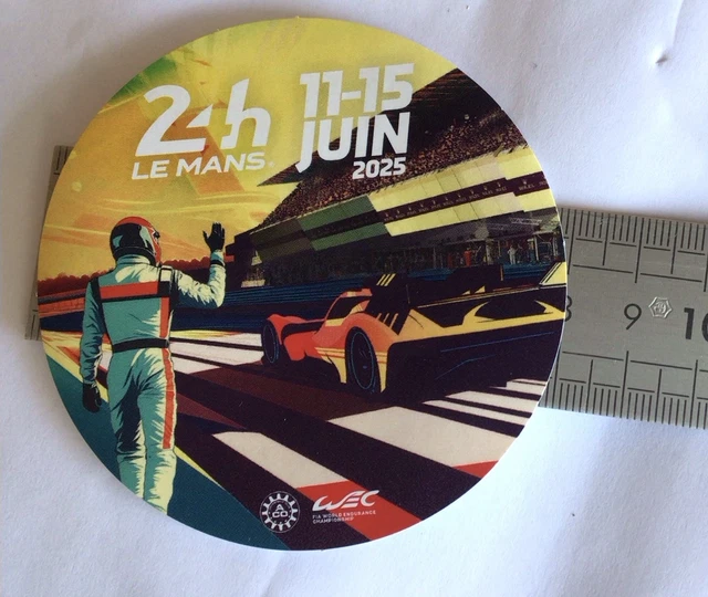 Autocollant Officiel Des 24H Du Mans 2025 – Sticker Collector Pour Fans De Sport Auto