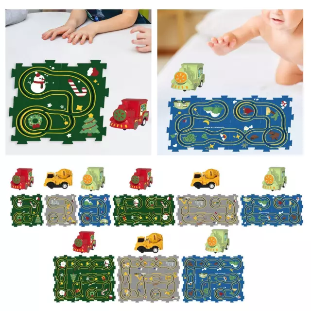Train Track Puzzle Board Brain Development Jigsaw Learning Toys Puzzles Track