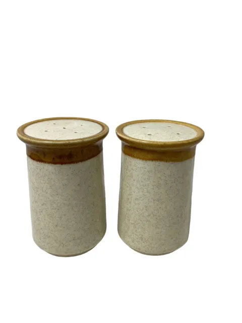 Vintage Mikasa Stone Manor Stoneware Salt and Pepper Shaker Set  F5800 Japan