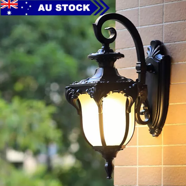 Vintage Outdoor Wall Light  IP65 Glass Wall Sconce Wateproof  Garden Wall Lamp