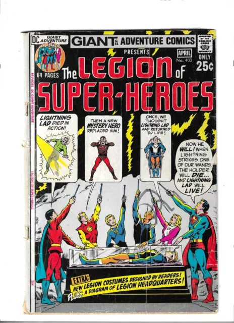 Adventure Comics # 403 Good [1971] Legion of Super-Heroes GIANT