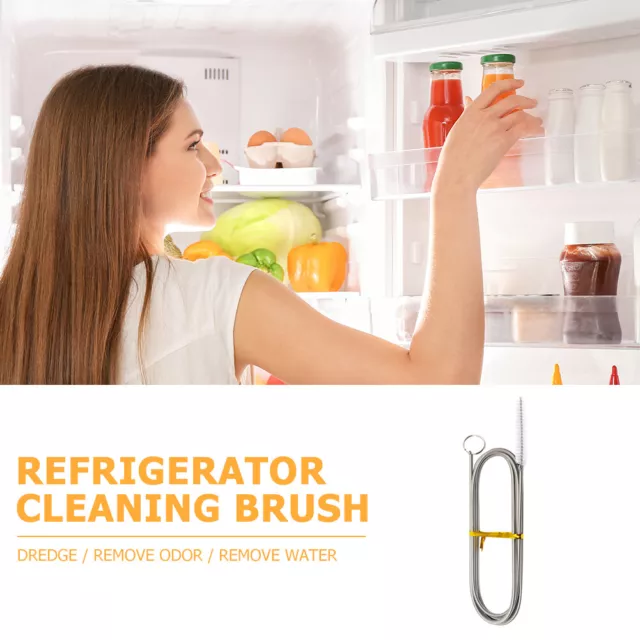 Tube Cleaning Brush Stainless Steel Flexible Drain Brush Pipe Refrigerator Brush 3