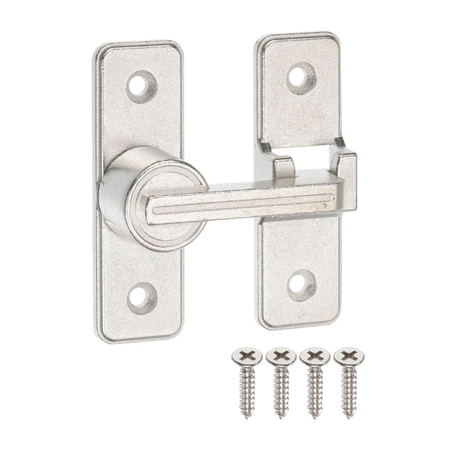 Barn Door Lock Sliding Barn Door Latch Lock 180 Degree Gate Latch Nickel