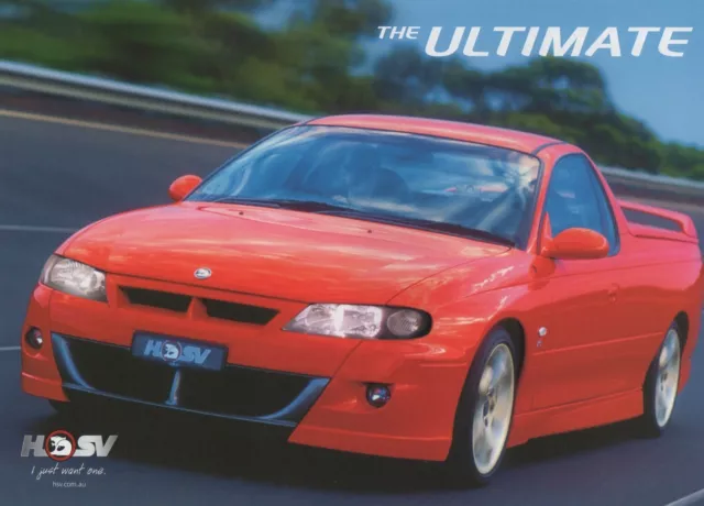 Holden Commodore VX Sales brochure with SS V8 and HSV Maloo