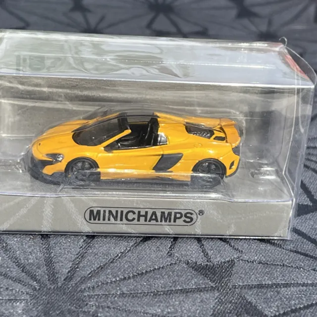 Minichamps 870154432 McLaren 675LT 675 LT Spider 2017 vulcano gelb 1:87 OVP 2020