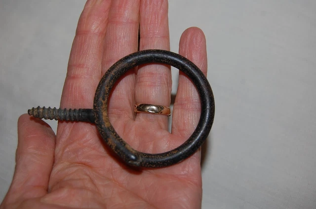 Antique Screw Type Pigtail Plant or Birdcage Hooks 4