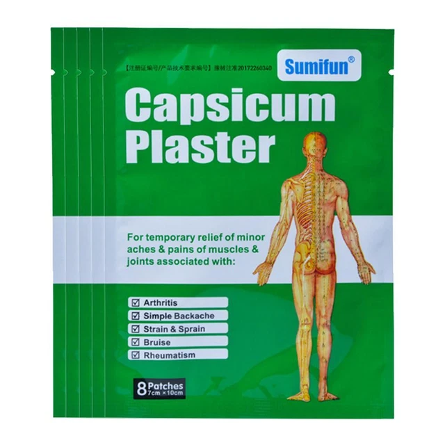 Papsicum yeso muscular fatiga cuello dolor de espalda parche masajeador corporal HY#U