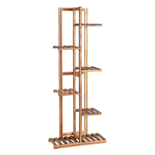 Support à Fleurs Relaxdays Bambou - Réglable Pour Pots Jusqu'à 32cm | Présentoir Décoratif Naturel