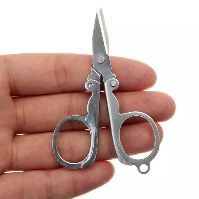 Fold Scissor Pliez Les Ciseaux Mini Ciseaux En Acier Inoxydable Outil Portable 3