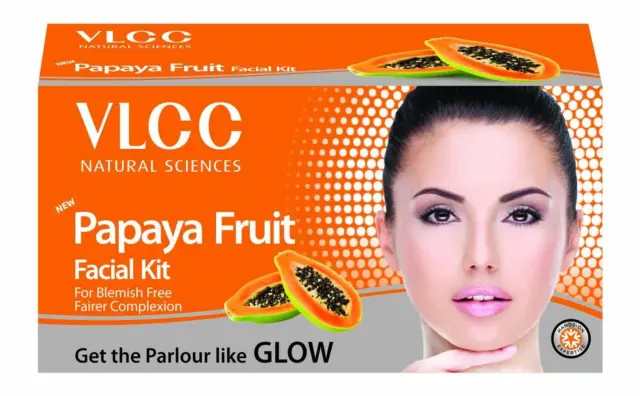VLCC Papaya Frucht Gesichts-Kit 60g hilft Unreinheiten und Pigmentierungen zu entfernen