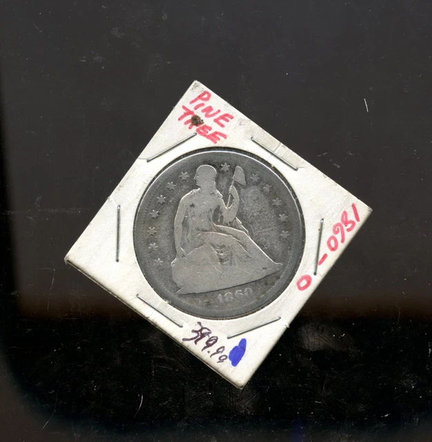 1860-O $1 Seated Liberty Dollar Coin