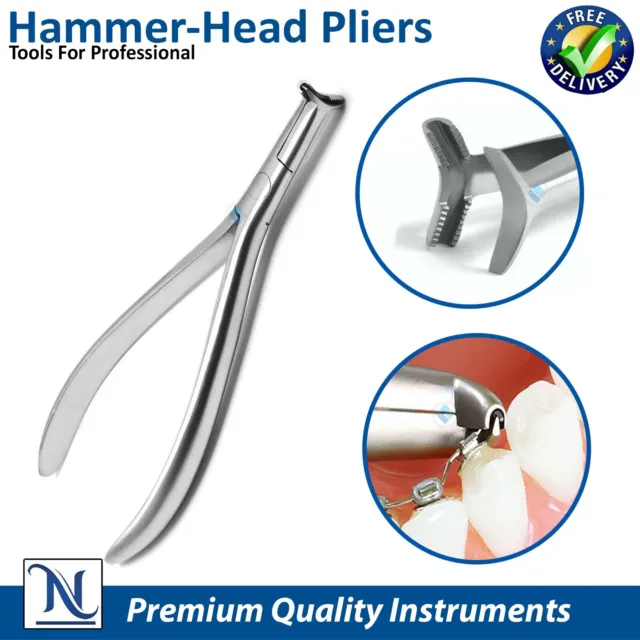 Hammerhead NiTi Tie-Back Pliers Cinch Back Niti Wire Bending Non-Serrated