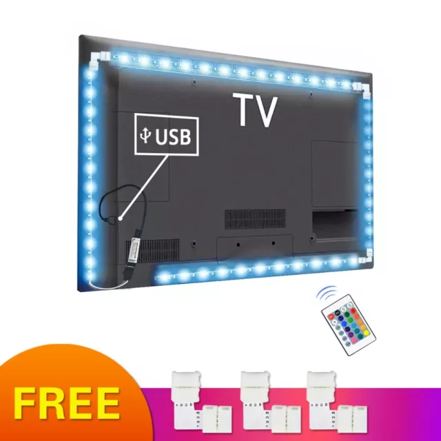 5V RGB USB LED Strip light Tape 5050 tira led USB Diode 1M 2M 3M TV backlight