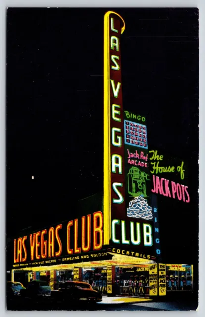 Gambling~Nevada~Largest Sign West Of Chicago @ The House Of Jack Pots~Vintage PC