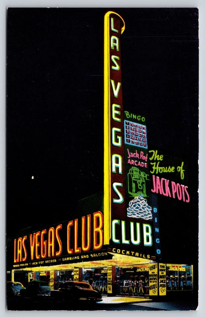 Gambling~Nevada~Largest Sign West Of Chicago @ The House Of Jack Pots~Vintage PC