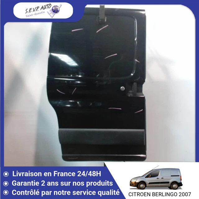 Poignée Porte Coulissante Citroën Berlingo/Peugeot Partner 1996-2018 - Côté Passager Noir