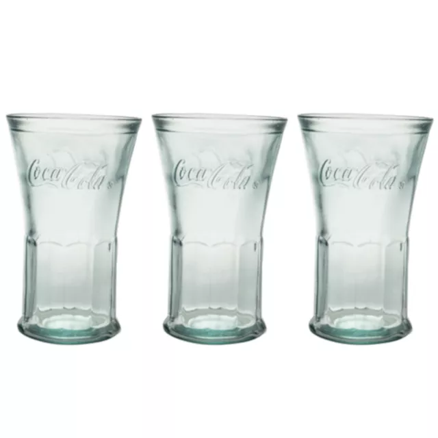 3x Coca-Cola Glas N.2 45cl / 450ml Gläser Trinkglas Trinkgläser (9002)