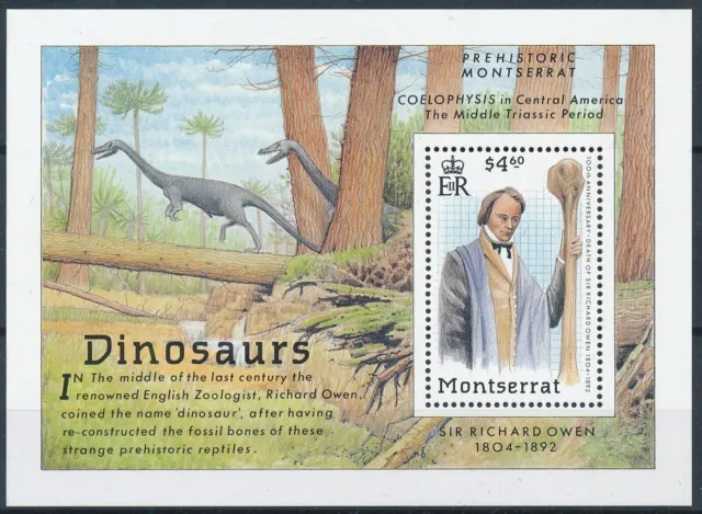 [PRO1261] Montserrat 1992 Dinosaurs good very fine MNH sheet