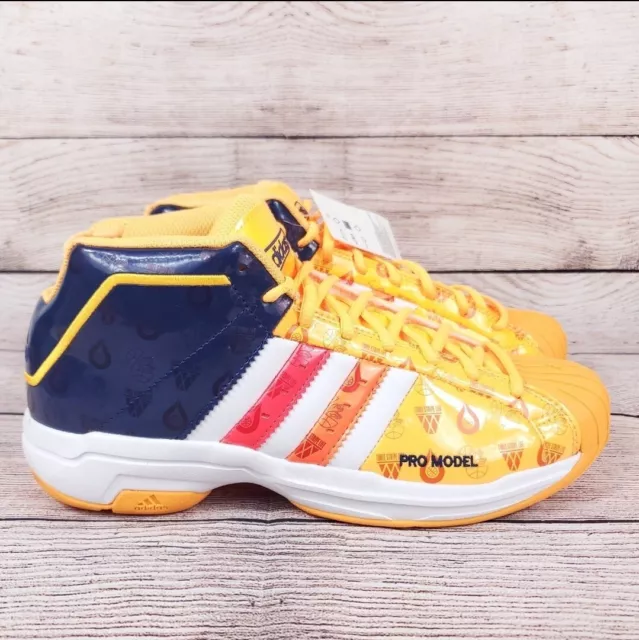 Adidas Pro Model 2G Signal Orange & Indigo Basketball Shoes FV8387 Size 9.5