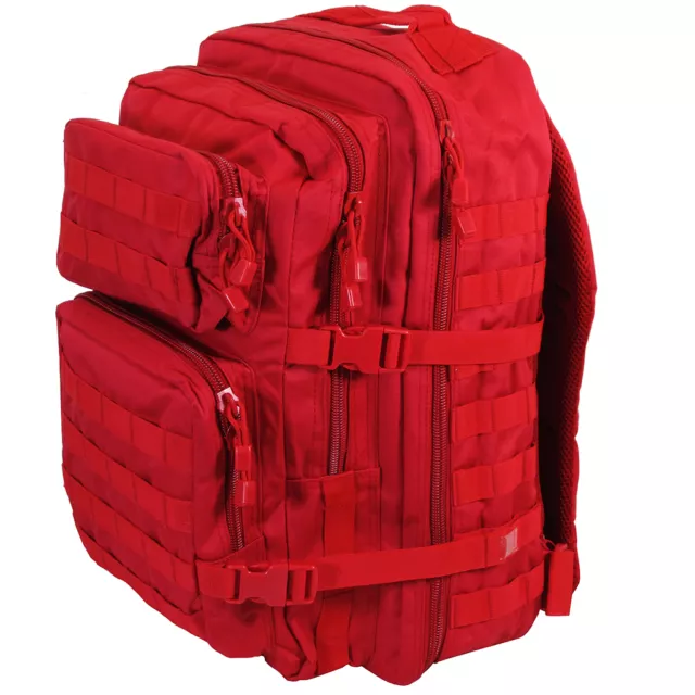 RED Molle RUCKSACK Military Assault Large 36L BACKPACK Tactical Army Day Pack