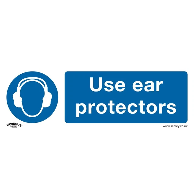 Sealey SS10V1 Obligatoire Sécurité Signe - Usage Oreille Protecteurs -