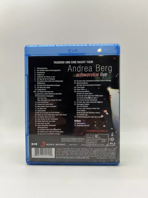 Andrea Berg: Schwerelos - Live I Blu-ray DVD I Zustand sehr gut 2